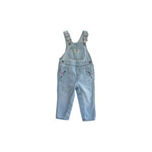 OshKosh Floral Embroidered Overalls 12/18
